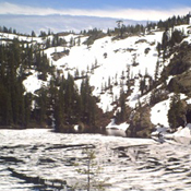 Ice beginning to melt on Castle Lake