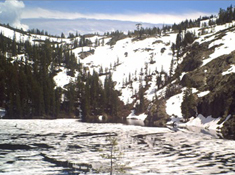 Castle Lake Iced over