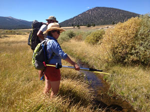Image of the Kern Plateau with researchers